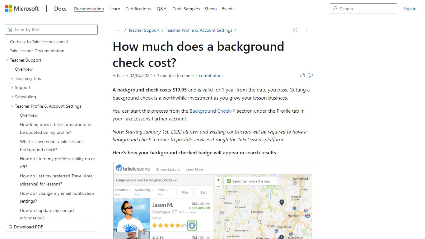 How much does a background check cost? | Microsoft Docs